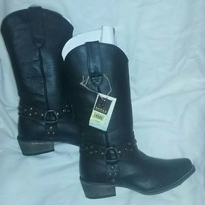 ROPER Boots Studded Western Boots Black 6